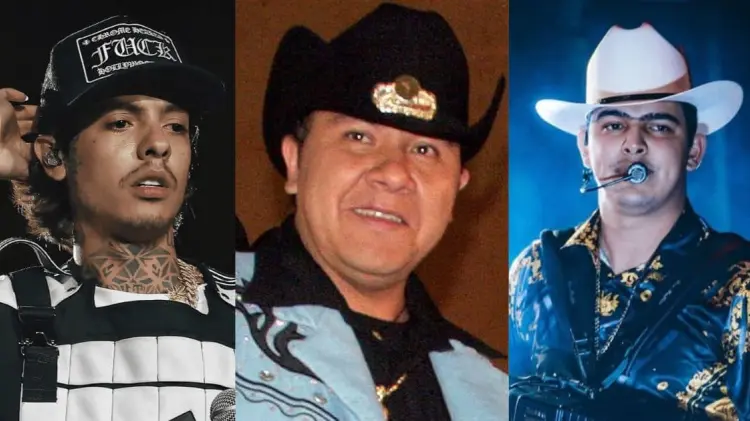 Natanael Cano, Sergio Gómez y Arturo González. (Foto: Especial)