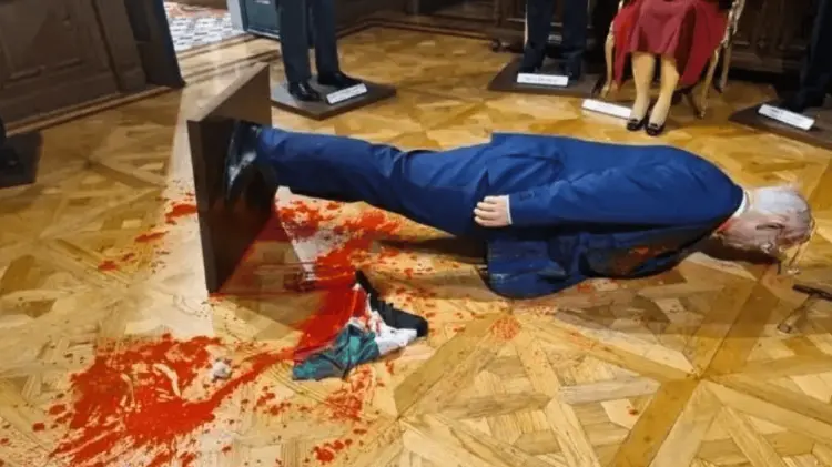 El video del acto vandálico circula en redes sociales. (Foto: Cortesía)