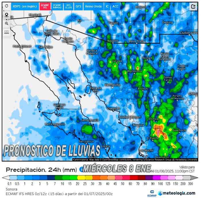 Granizada, aguanieve y nevadas impactan a Bacerac por tormenta invernal