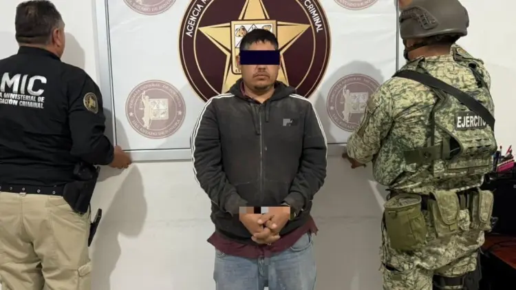 David Alejandro N detenido por violación agravada y abuso sexual. (Foto: FGJE Sonora)