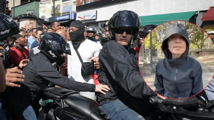 María Corina había sido interceptada en una moto tras las manifestaciones en Caracas. (Foto: RR.SS)