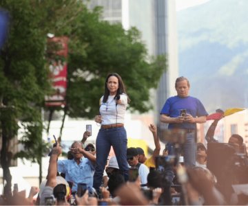 María Corina Machado fue interceptada durante manifestaciones en Caracas