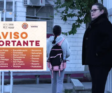 Mantienen suspensión de clases en 30 municipios de Sonora