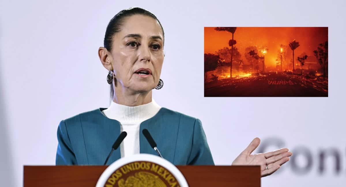 México enviará equipo de combatientes de incendios a Los Ángeles: Sheinbaum