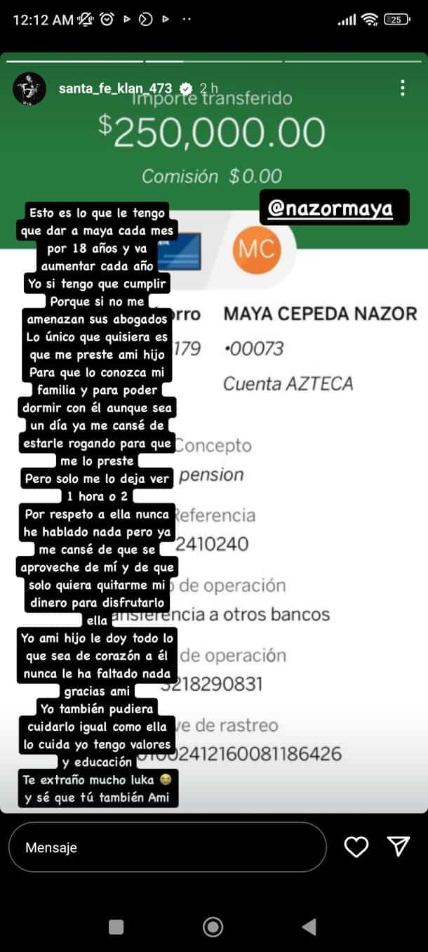 Maya Nazor y Santa Fe Klan hacen polémica