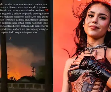 Danna es evacuada de su casa en Los Ángeles por incendios forestales