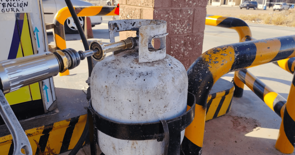 Venta de gas LP a la baja en Guaymas