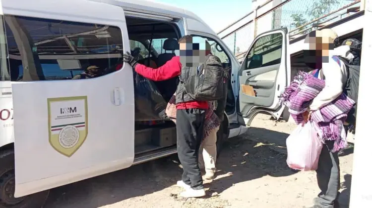 Los migrantes fueron localizados en los patios de Ferromex, en las cercanías de Empalme.