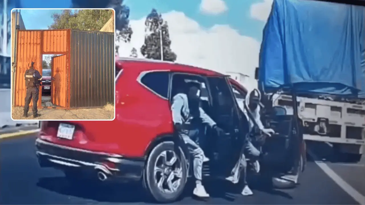 VIDEO | Familia escapa de intento de asalto en carretera