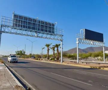 Tiene Hermosillo arcos de seguridad vial con pantallas Led