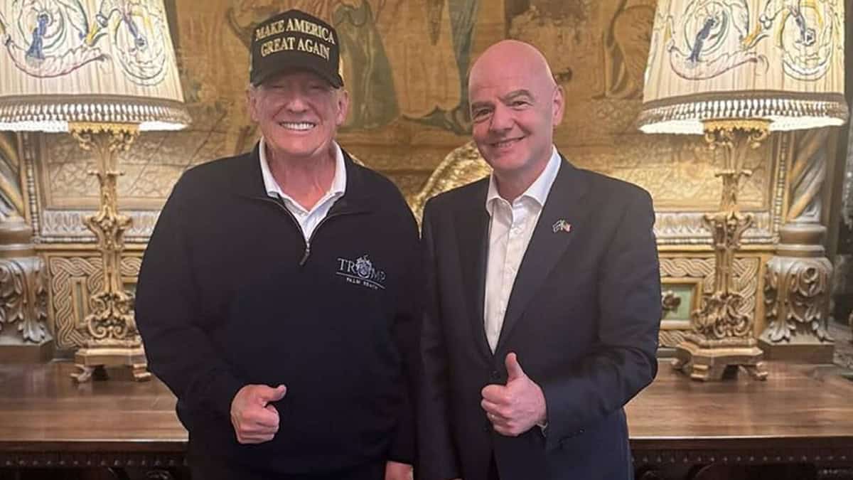 Gianni Infantino y Donald Trump dialogan sobre el Mundial 2026