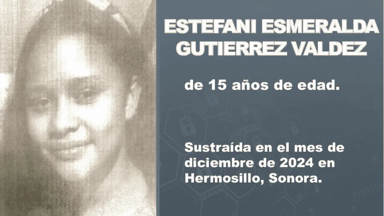 Activan Alerta Amber para localizar a Estefani Esmeralda Gutiérrez de 15 años