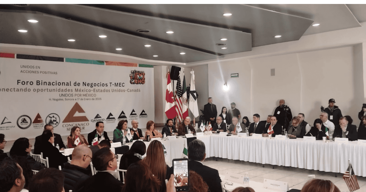 Se llevó a cabo el Foro Binacional de Negocios T-MEC en Nogales