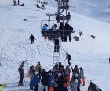 Desplome de telesilla en España deja varios lesionados