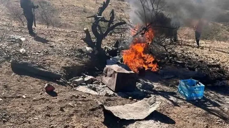 El campamento clandestino fue localizado por medio drones.  Especial/EXPRESO