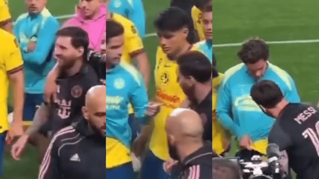 ¡Se rinden ante el GOAT! Jugadores del América le piden autógrafo a Messi