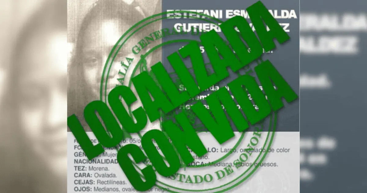 Localizan a salvo a Estefani Esmeralda Gutiérrez; desactivan Alerta Amber