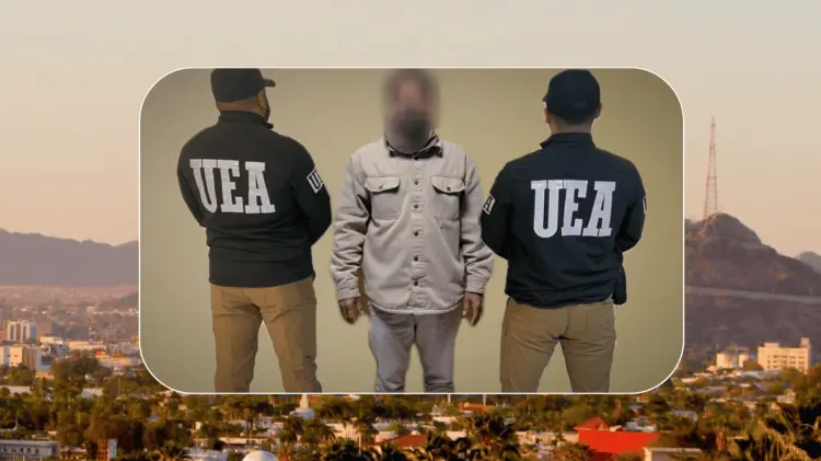 Joel N fue trasladado a Sinaloa tras ser detenido en Hermosillo. (Foto: Especial/EXPRESO)