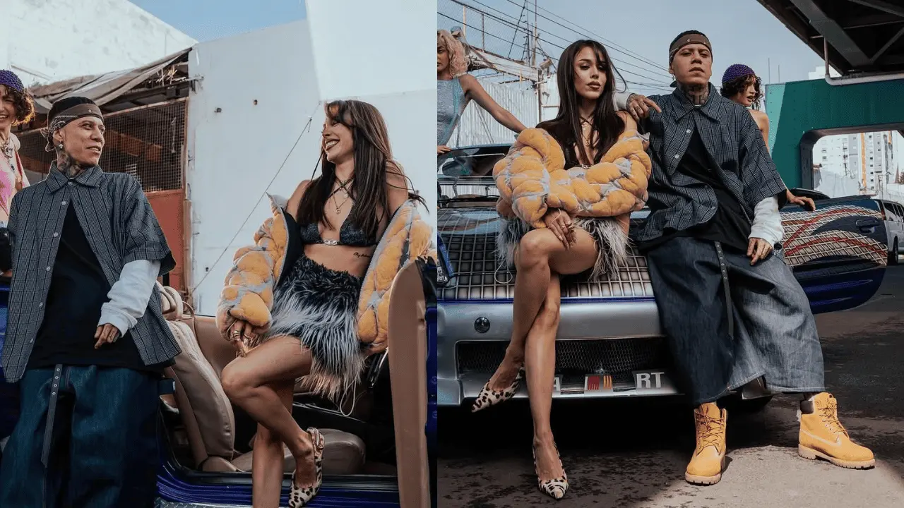 Danna y Santa Fe Klan graban videoclip en colaboración