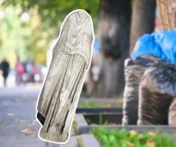 Escultura de mármol de 2 mil años hallada en bolsa de basura