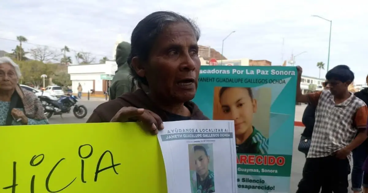 Realizan marcha por Janeth Guadalupe, mujer desaparecida en Guaymas