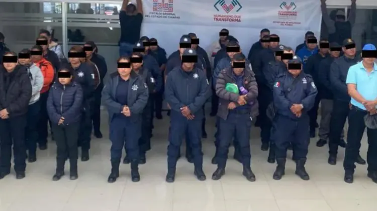 El operativo dejó un total de 78 personas detenidas en Villaflores y Villa Corzo. (Foto: @FGEChiapas)