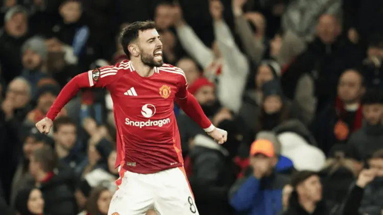Bruno Fernandes fue el autor del gol de la victoria para el United. (ESPECIAL/EXPRESO)