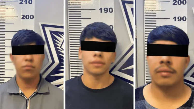 Jesús E. N, Ernesto A. N  y Miguel A. N. Foto: Especial.