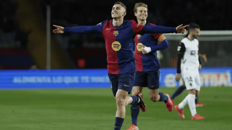 Fermín López anotó dos goles en la victoria culé. (ESPECIAL/EXPRESO)