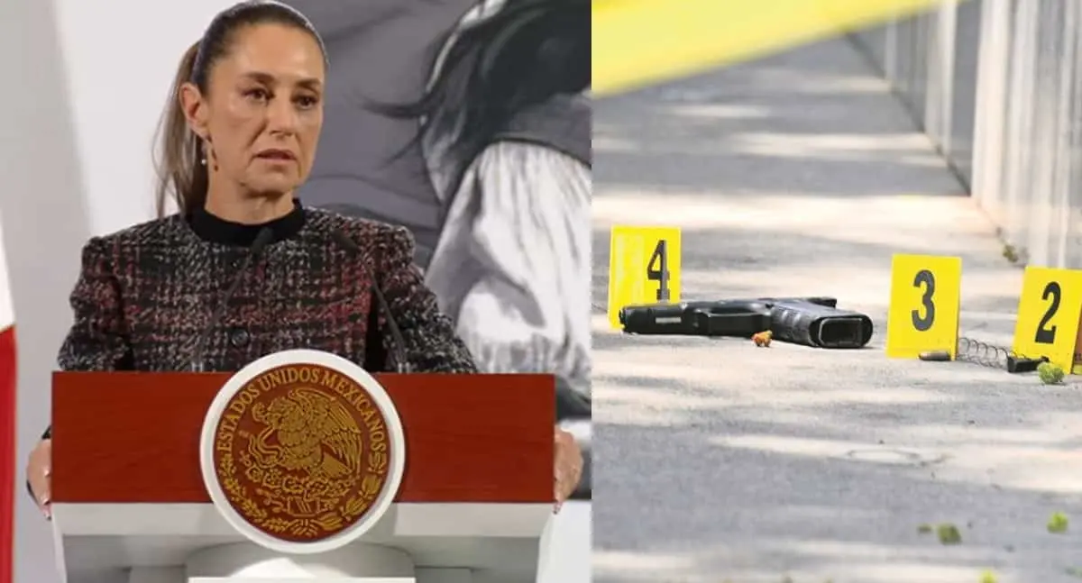 Claudia Sheinbaum estima reducción de más de 15% en homicidios dolosos