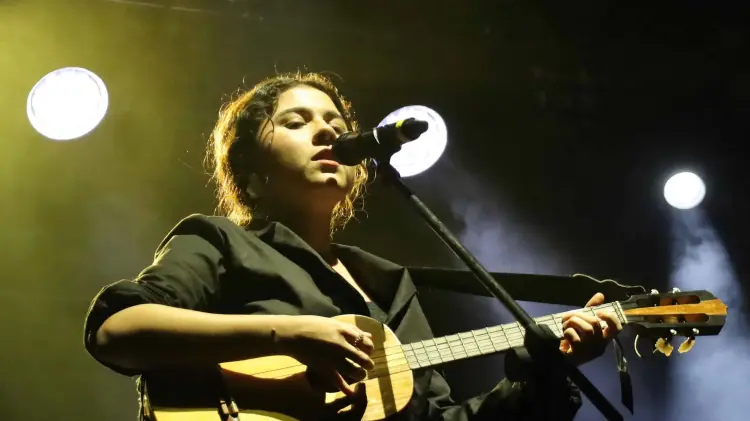 La cantante se presentó por primera vez en Sonora. (Foto: Juan Olivas/EXPRESO)