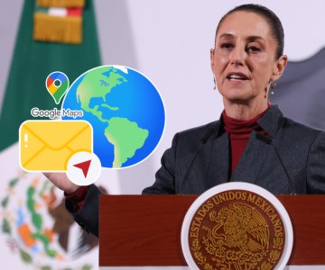 Enviará Sheinbaum carta a Google para explicar el origen del Golfo de México