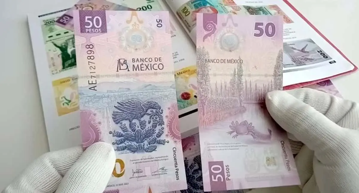 Billete de 50 pesos con error de impresión se vende en 2.6 mdp