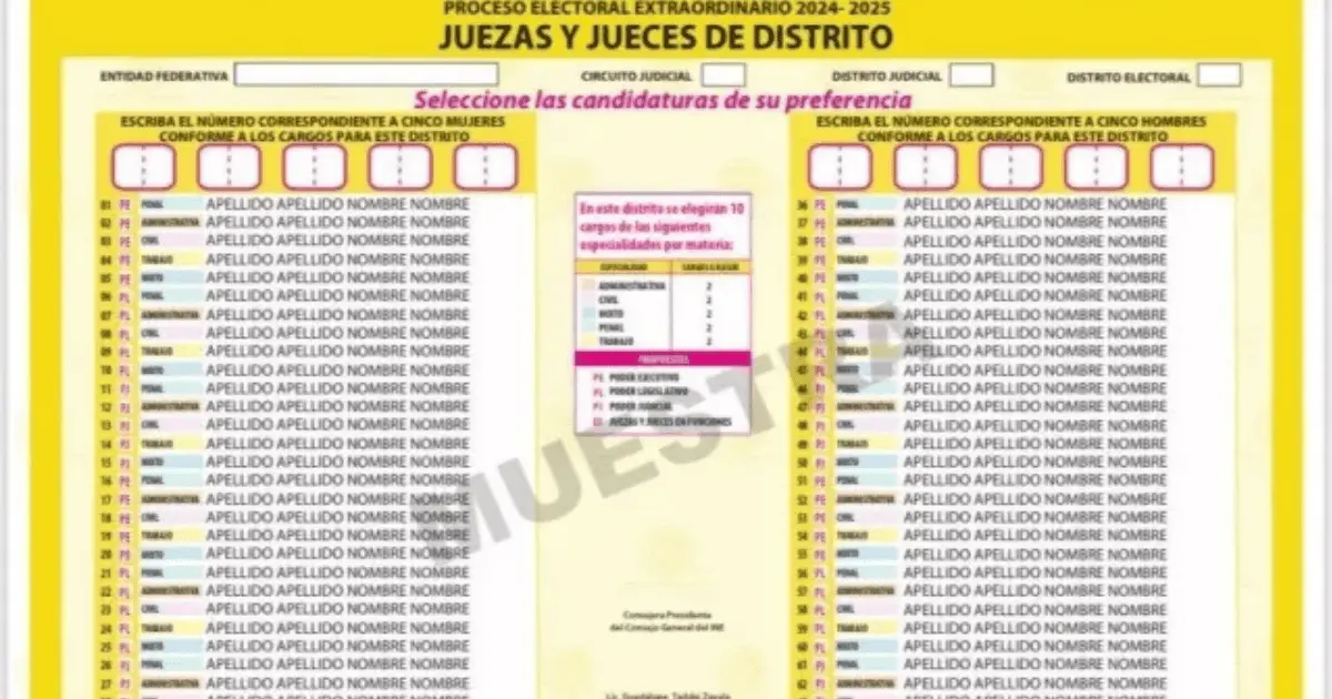 Aprueba INE boletas para jueces y magistrados 