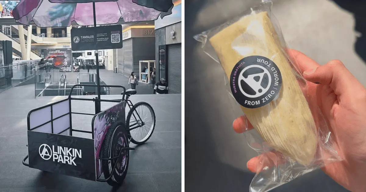 Linkin Park regala tamales en la Ciudad de México