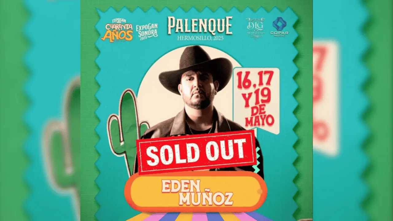 Edén Muñoz hace ‘sold out’ en sus tres fechas en minutos