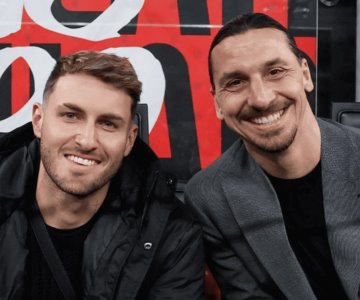 Imagen de Santiago Giménez y Zlatan Ibrahimovic causa revuelo en las redes