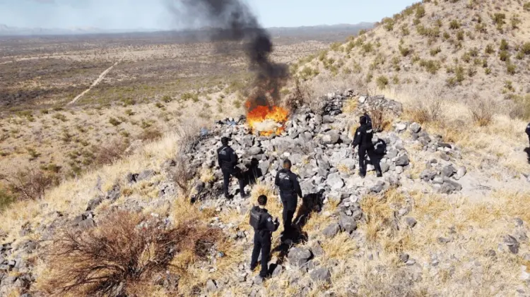 Durante los operativos en la zona fronteriza del estado. Foto: Especial.