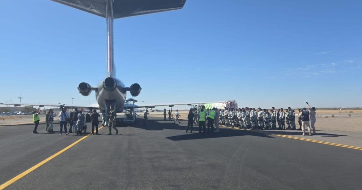 Elementos de la Guardia Nacional arriban a Sonora para reforzar la frontera