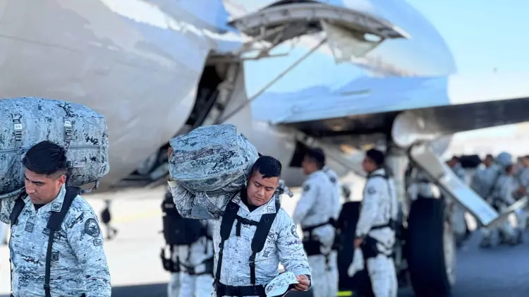 México refuerza la seguridad en la frontera norte con la Guardia Nacional. (JORGE FLORES/EXPRESO)