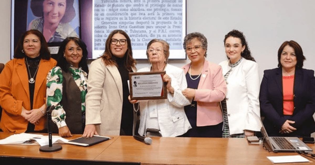 Dan reconocimiento a la primera mujer alcaldesa de Sonora