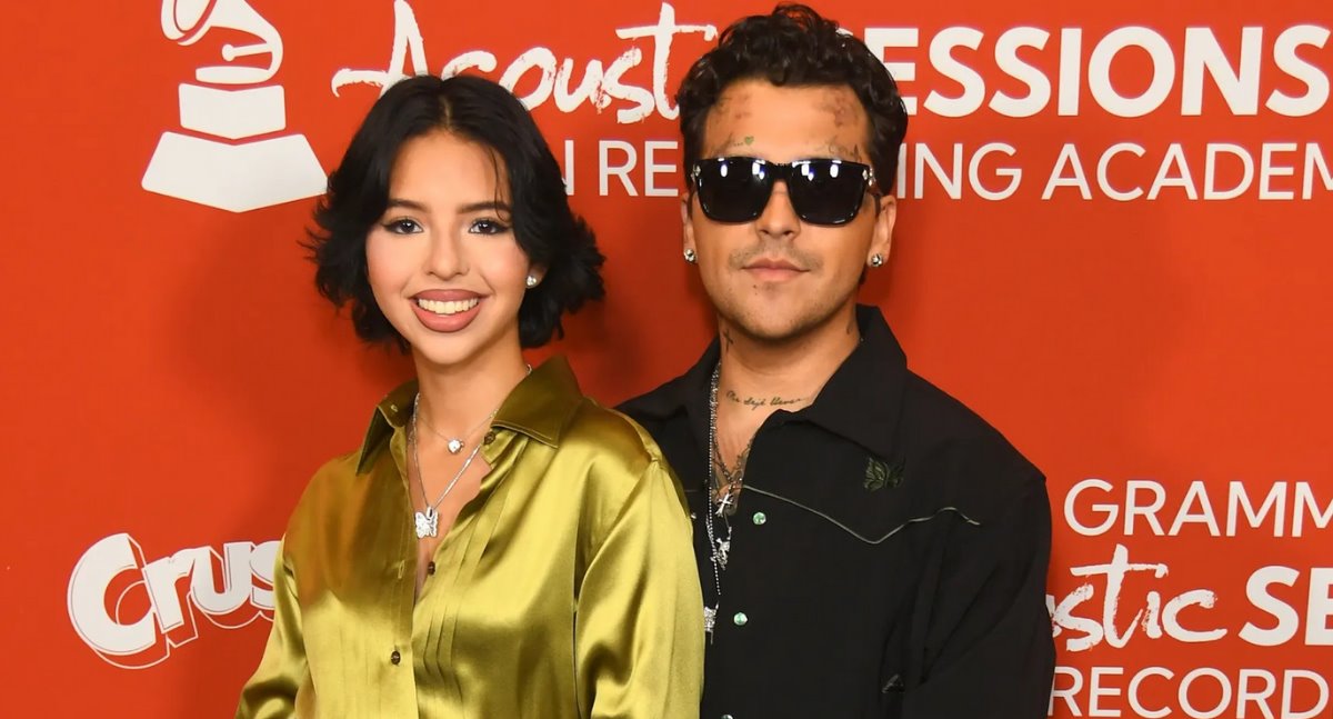 Christian Nodal pinta a Ángela Aguilar y lo comparte en redes sociales 