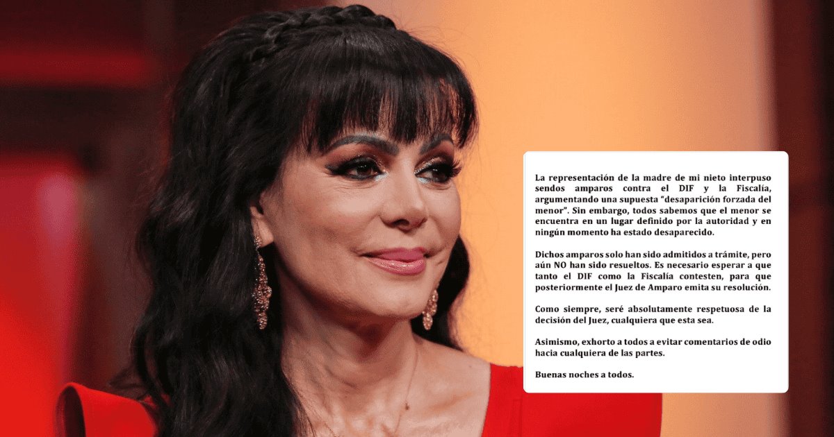 Maribel Guardia niega desaparición forzada de su nieto tras amparos