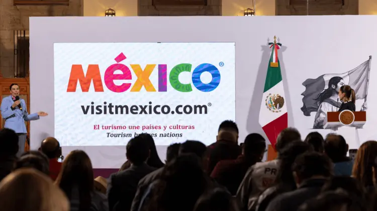 La secretaria de Turismo presentó la información en la mañanera. (Foto: Especial)