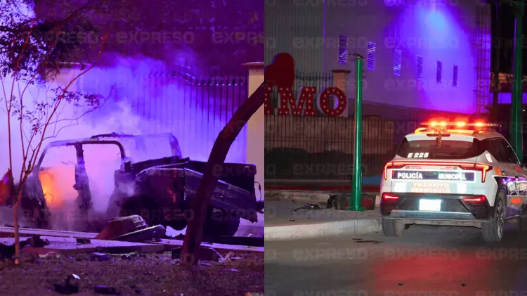 La Jeep Gladiator quedó reducida a cenizas en el lugar del accidente. (Fotos: Cristian Ruiz/EXPRESO)