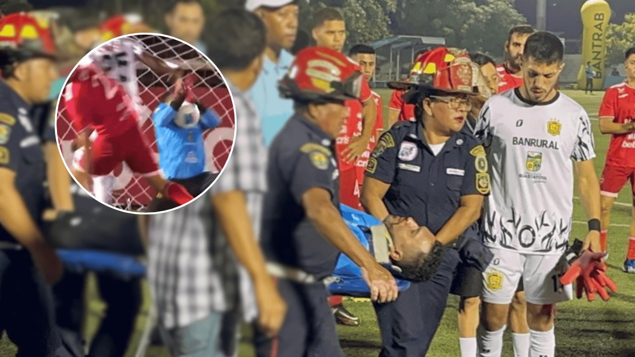 VIDEO | Portero sufre conmoción cerebral tras recibir balonazo en el rostro