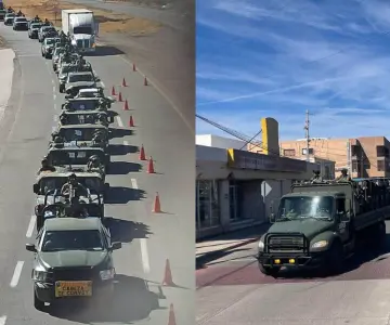 Refuerzan seguridad en Caborca con 300 elementos del Ejército