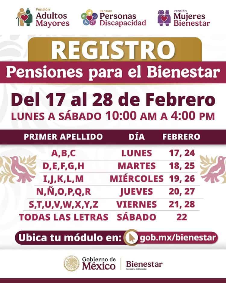 Inicia registro a Pensiones del Bienestar: Fechas y requisitos