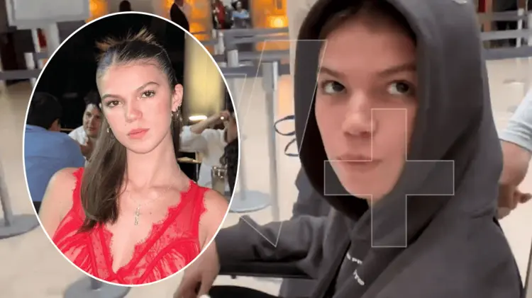 N+ captó a Valentina saliendo del hospital este martes. (Foto: Especial/Cortesía)