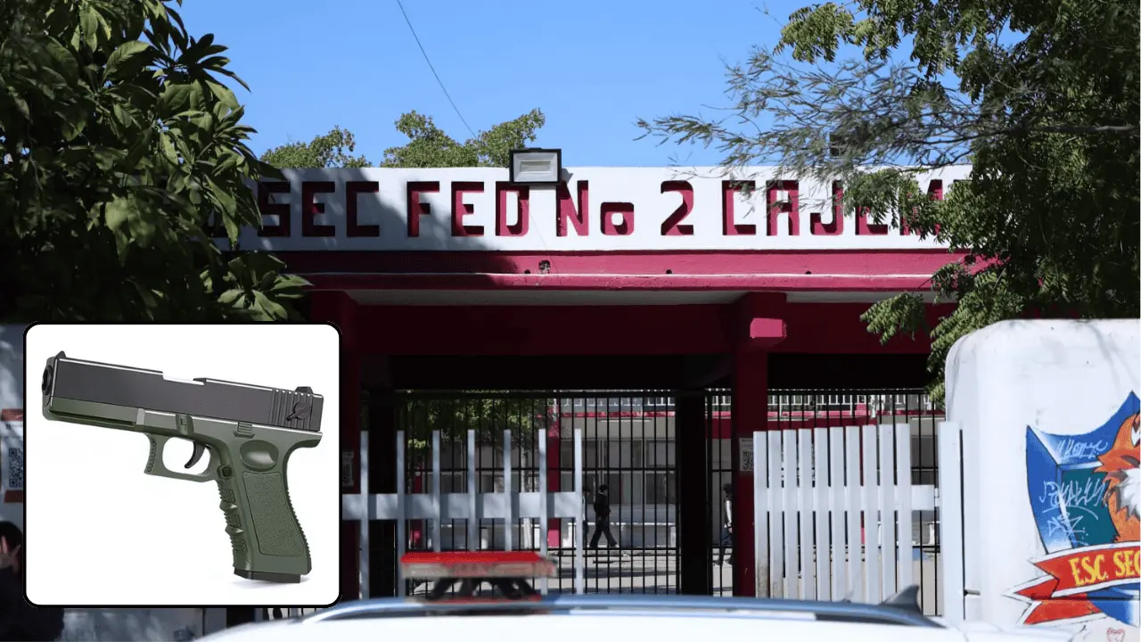 Arma encontrada en secundaria de Hermosillo era de juguete: SEC